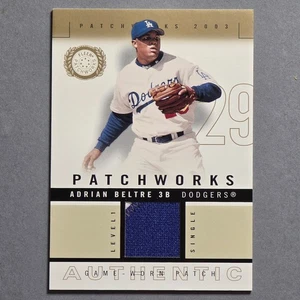 2003 Fleer Patchworks Adrian Beltre Game-Worn 2clr Patch Level 1 Single #/250 - Bild 1 von 2
