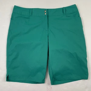 Pantalones Cortos de Golf Adidas Para Mujer 14 Ligeros Poli Chino Informales Bolsillos de Malla Verde - Imagen 1 de 10