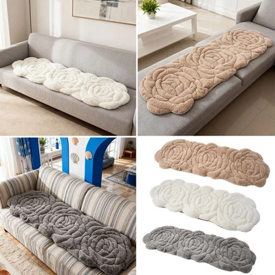 Thick Warm Plush Sofa Slip Cover Non Slip Throw Couch Cover Furniture Protector - Image 1 of 4