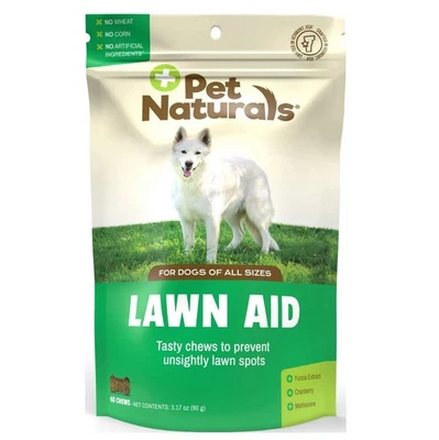 Suplemento digestivo neutralizador de grama para cães Pet Naturals Lawn Aid, 60 mastigações - Imagem 1 de 4