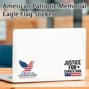 American Eagle Vinyl Sticker 4.68" Inches Patriotic Bald Prid USA Eagle e Z2M4 - Picture 1 of 12