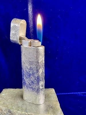 Cartier Lighter Vintage Silver Brushed Super Mint Condition Work 1 Year Warranty - Image 1 of 4