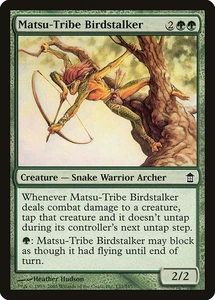 (2x) MATSU-TRIBE BIRDSTALKER - Saviors of Kamigawa MTG Magic the Gathering Card - Picture 1 of 5
