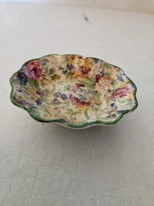 Vintage Midwinter Borslem Floral Butterdose oder Schmuckstück - Bild 1 von 2