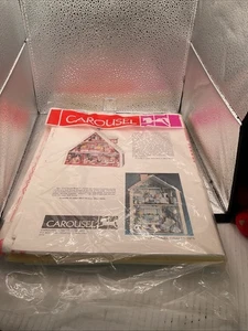 Vintage Carousel Crafts Company Puppenhaus Dekorateur Kit in rot #843 3D Papier  - Bild 1 von 2