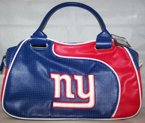 New York Giants Perf-ect Bowler Handbag Purse Tote Personal Organizer Cover