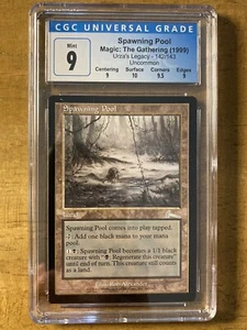 MTG✨SPAWNING POOL✨Urza’s Legacy CGC Quad 9’s++ MINT 1999 Uncommon LAND Pop 2 ! - Picture 1 of 2