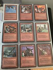 MTG Red Bulk Lot Excellent Condition 1990's Wizards of the Coast