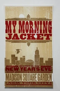 My Morning Jacket Poster New York MSG NYE 2008 Official Letterpress Hatch RARE! - Picture 1 of 13