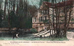 CPA 94 VILLENEUVE-SAINT-GEORGES - Les Bords de l'Yerres - Chute d'Eau - Imagen 1 de 2