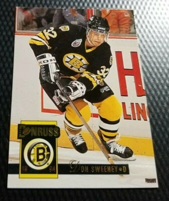 1994 Donruss Leaf DON SWEENEY Boston Bruins Defense NHL Hockey Card #21 - Image 1 of 2