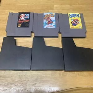 Lote de 3 NES Super Mario Bros. 1 2 3 Funda para Videojuegos Nintendo Works Brothers - Imagen 1 de 14