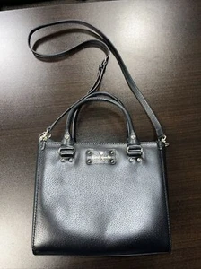 Kate Spade Crossbody Leather Handbag/Purse RN 0102760 / CA 57710, Black - Picture 1 of 8