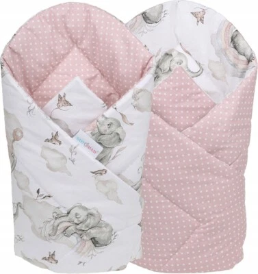 BABY MAM Baby Swaddle Wrap Neugeborene Bettwäsche Decke Elefant auf der Wolke