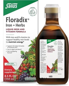 Floradix Iron + Herbs Liquid Supplement 8.5 fl oz - Picture 1 of 5