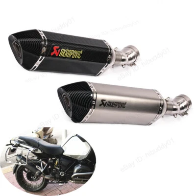 For BMW R1200GS 2013-2019 Exhaust System Mid Link Pipe Slip On 51mm Muffler Tips - Image 1 of 4