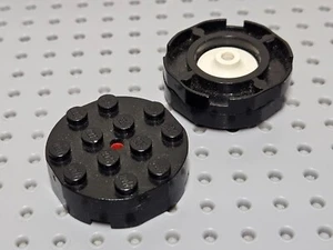 Lego Tocadiscos 4x4 Sobre Base Redonda Facetado De Colección [3404ac01] Negro x2 - Imagen 1 de 4