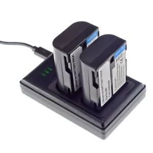2X Battery+DUAL Charger for D-Li90 Pentax K-1 Mark II, K-5, K-5 II, K-3 Mark III - Picture 1 of 12