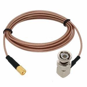 BNC elbow to 10-32 Microdot Cable For Ultrasonic NDT flaw detector RG178 6~33FT - Picture 1 of 4