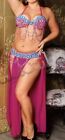 Egyptian Sexy belly dance costume, handmade M OR L  outfit, belt, skirt, bra