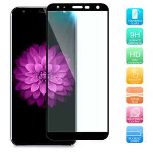 For [LG K40/K12 Plus/X4 2019] Full Coverage Tempered Glass Screen Protector - Picture 1 of 8