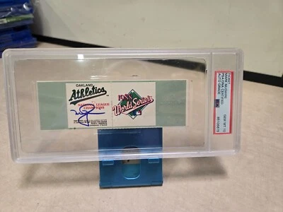 1988 Mark McGwire Signed World Series of Baseball Ticket PSA/DNA 10 GEM MINT - Image 1 of 4