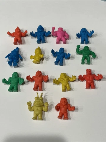 MUSCLE Men Vintage 1980's Mattel M.U.S.C.L.E. Kinnikuman Figures lot Of 14 Mini Cover