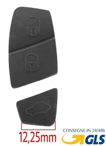 Gommino 3t NERO Ricambio Telecomando Guscio Chiave Fiat Punto Panda Idea Bravo - Bild 1 von 7
