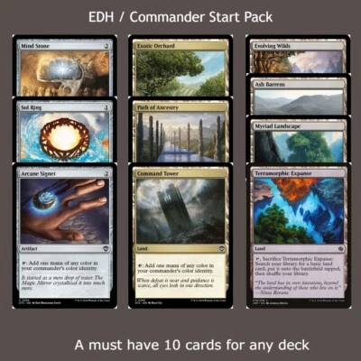 Commander Staples [Starter Pack] - MTG EDH Sol Ring Command Tower Arcane Signet - Image 1 of 4