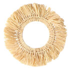 Straw Ornament Delicate Long-Lasting Retro Fine Straw Wall Hanging 8 Styles