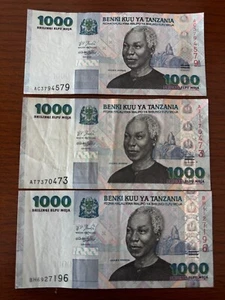 Tanzania 1000 Shillings 2003 P-36a Circulated Note ( PRICE FOR ONE ) - Picture 1 of 2