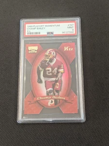 1999 Playoff Momentum Champ Bailey X'S Rookie PSA 9 #157 197/300 Redskins POP 2 - Picture 1 of 5