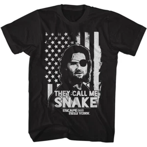 Camiseta para hombre Escape From New York American Flag Kurt Russell They Call Me Snake - Imagen 1 de 3