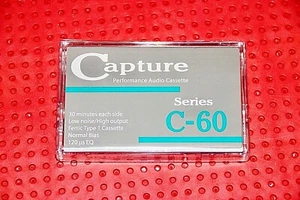 CAPTURE C 60 NUOVO!!! NASTRO CASSETTE BIANCO (1) (SIGILLATO) - Foto 1 di 3