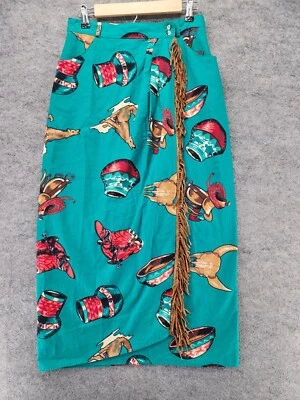 Maxi falda vintage On The Verge para mujer 10 envolventes azul suroeste Foto 1 de 4