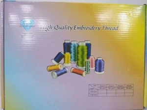 Simthread Polyester Embroidery Machine Thread Kit - Assorted Colors - Picture 1 of 4