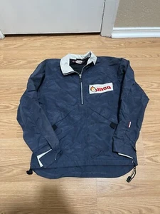 Vintage Jnco Flame Head Jacket Size Small No Hood Zipper Navy Needs Wash - Picture 1 of 6