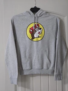 Felpa grigia con cappuccio Buc-ees logo pullover pile casual felpa turistica taglia small - Foto 1 di 14