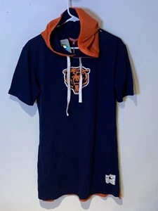 Chicago Bears dress woman’s Small Mitchell & ness NFL retro Hoodie DRESS NWT NEW - Picture 1 of 12