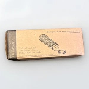 Tubo de pan festoneado Pampered Chef, #1565 usado en excelente estado, nuevo - Imagen 1 de 4