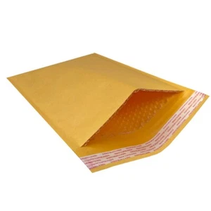 UOFFICE 100 buste imbottite autosigillanti per buste postali Kraft Bubble 10,5x16" - Foto 1 di 10