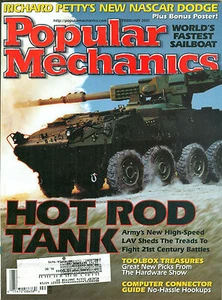 Popular Mechanics  Feb 2001 - Army LAV -  Jaguar XKR Silverstone - Suzuki XL7 - Bild 1 von 1