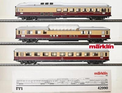 Märklin: Trans Euro Express "Rheingold" Passenger Set of DB #42990 - ¡Nuevo en caja! Foto 1 de 4