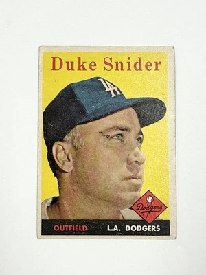 1958 Topps Set-Break # 88 Duke Snider en muy buen estado-en muy buen estado *GMCARDS* Foto 1 de 3