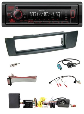 Kenwood Lenkrad CD USB Bluetooth DAB Autoradio für BMW 1er E87 2004-2013 Aktiv - Bild 1 von 4