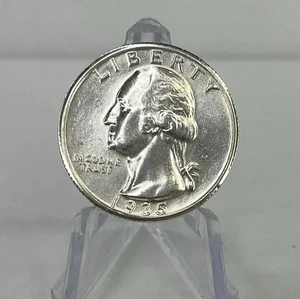 1935 S Washington Quarter 25c AU/BU 90% Silver Better Date San Francisco Mint - Picture 1 of 7