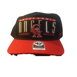 47 Marca Los Angeles Angels Sombrero Cooperstown Enganche Snapback Ajustable Negro Rojo - Imagen 1 de 6