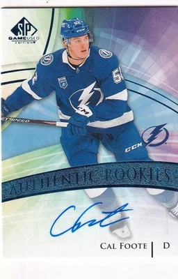 2020-21 SP Game Used Blue #195 Cal Foote AUTO RC - Image 1 of 2