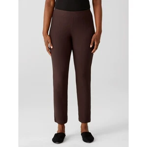 Eileen Fisher Washable Stretch Crepe Slim Ankle Pant System Brown 3X Plus VGUC - Picture 1 of 7