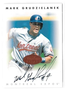 Mark Grudzielanek 1996 Leaf Signature Series Autograph - Picture 1 of 3